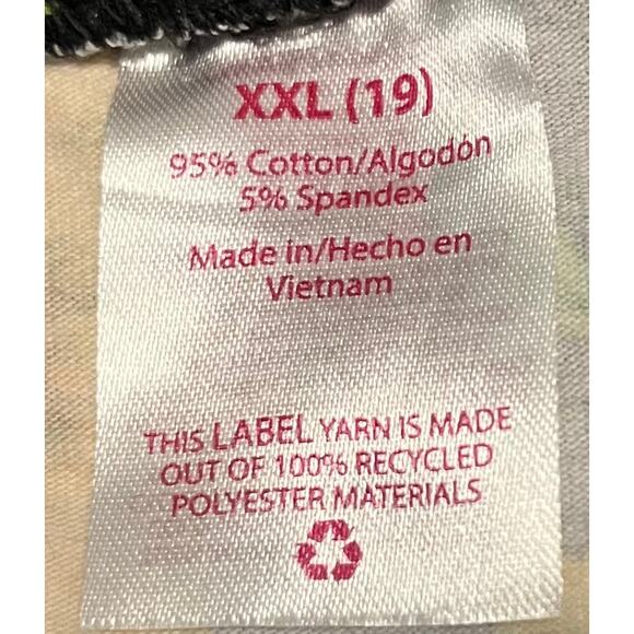 NO BO MID-RISE YOGA ANKLE LEGGINGS WOMENS, XXL(19)-BLACK & YELLOW SUNFLOWERS - Picture 8 of 9